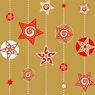 Cora - Serviettes papier �toiles sur fond or 40cm
