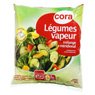 Cora - L�gumes vapeur assaisonn�s courgettes, haricots verts, brocolis, poivrons