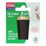Crea Pecam - Fil coton bio noir 100m 