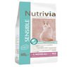 NUTRIVIA - Croquettes Nutrivia Chat sensible � l'agneau & au riz - 400g