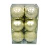 Cora - Lot de 12 boules unies or diam�tre 5,5cm