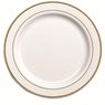  - Assiettes blanches avec filets or 23cm