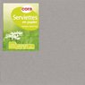 Cora - Serviettes gris 2 plis 33x33cm