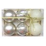 Cora - Lot de 6 boules unies 8 cm