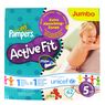 Pampers - Couches activefit JUMBO T5 junior 11/25Kg