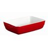 Pyrex - Plat rectangulaire wawe rouge