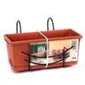 Jardifer - Jardini�re brique plastique + support 
