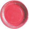 Lotus - Assiettes carton rouge 23cm
