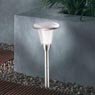 Asert - Lampe solaire de jardin inox 