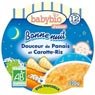 Babybio - Bonne nuit douceur de pana�s et carotte-riz bio, d�s 12 mois