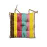 Influx - Galette de chaise carr�e ray�e