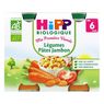 Hipp - L�gumes , p�tes, jambon bio, d�s 6 mois