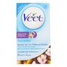 Veet - Bandes de cire pr�tes � l emploi peaux sensibles � la vitamine E & � l'huile d'amade douce
