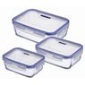 Luminarc - Set 3 boites pure box rectangulaires
