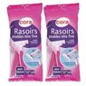 Cora - Rasoirs jetables t�te fixe- Pour femme