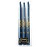 Devineau - 3 bougies flambeaux bleu canard