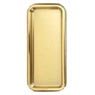 Cora - 2 plats rectangulaires plastique or