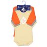 Petit Bateau - 3 bodies mode gar�on manches longues 3 mois