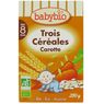 Babybio - Trois c�r�ales bl�, riz, avoine � la carotte d�s 8 mois