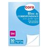 Cora - Bloc de correspondance uni 14,8 x 21 cm