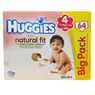 Huggies - Couches natural fit  Big Pack T4 4/14 kg