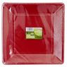 Cora - Assiettes carr�es carton rouges
