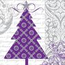 Paperproducts Design - Serviettes papier sapin violet