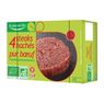 La Viande Bio - Steaks hach�s fa�on bouch�re 15%MG