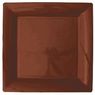 - Assiettes carr�es plastique chocolat