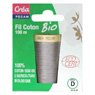Crea Pecam - Fil coton bio gris 100m 