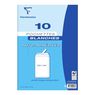 Clairefontaine - Pochettes blanches 22,9 x 32,4 cm auto-adh�sives