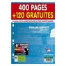 Clairefontaine - Feuilles mobiles 21 x 29,7 cm grands carreaux perfor�es