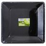 Cora - Assiettes carr�es carton noires