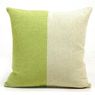 Influx - Coussin bicolore �cru / anis