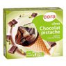 Cora - C�nes chocolat / pistache feuillet�