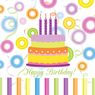Paperproducts Design - 20 serviettes papier joyeux anniversaire