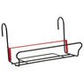 Jardifer - Support Balconni�re Universel Etroit � Crochets - 50 X 17 Cm - NOIR