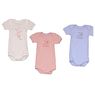 Petit Bateau - 3 bodies manches courtes lapin fille 6 mois