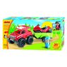 Ecoiffier - 4 x 4 forestier + remorque + boite de 25 briques- Abrick