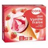 Cora - C�nes vanille / fraise