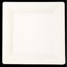 Cora - Assiettes carr�es plastique blanches