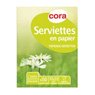 Cora - Serviettes papier 2 plis cr�me 