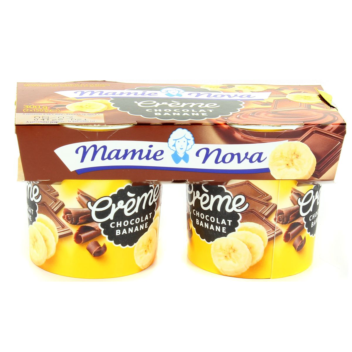 Livraison à domicile Mamie Nova Gourmand Crème Chocolat Banane 2x150g