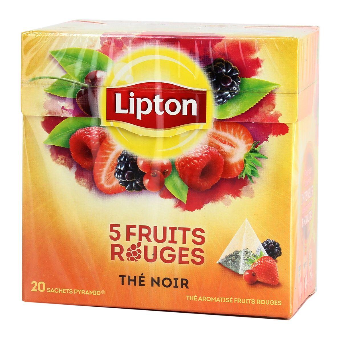 Livraison Domicile Lipton Th Fruits Rouges Sachets