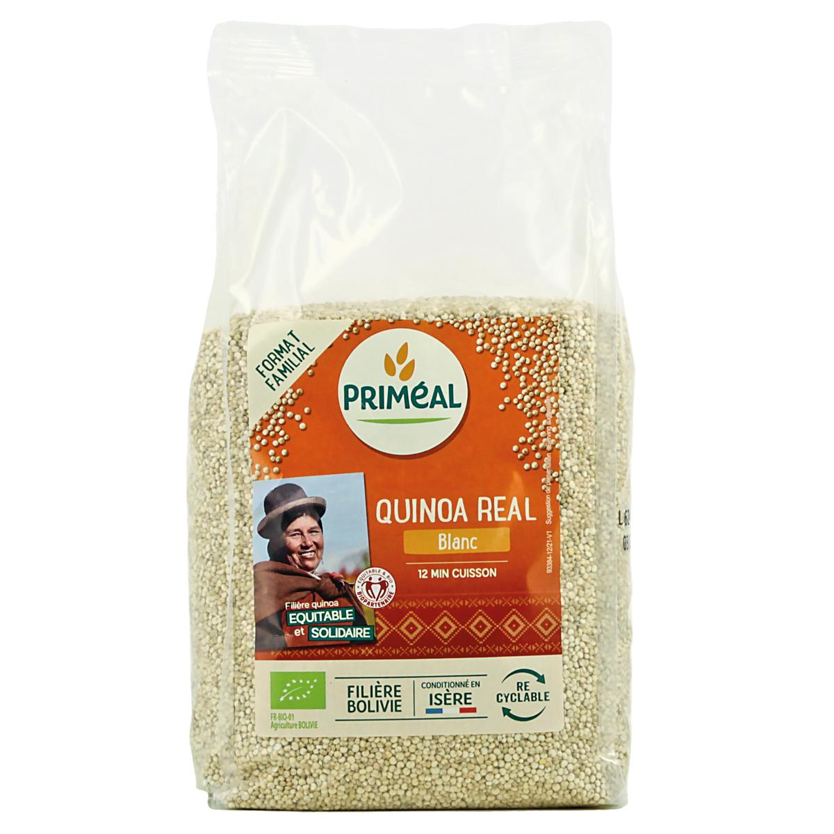 Livraison à domicile Priméal Quinoa Real bio blanc 1kg