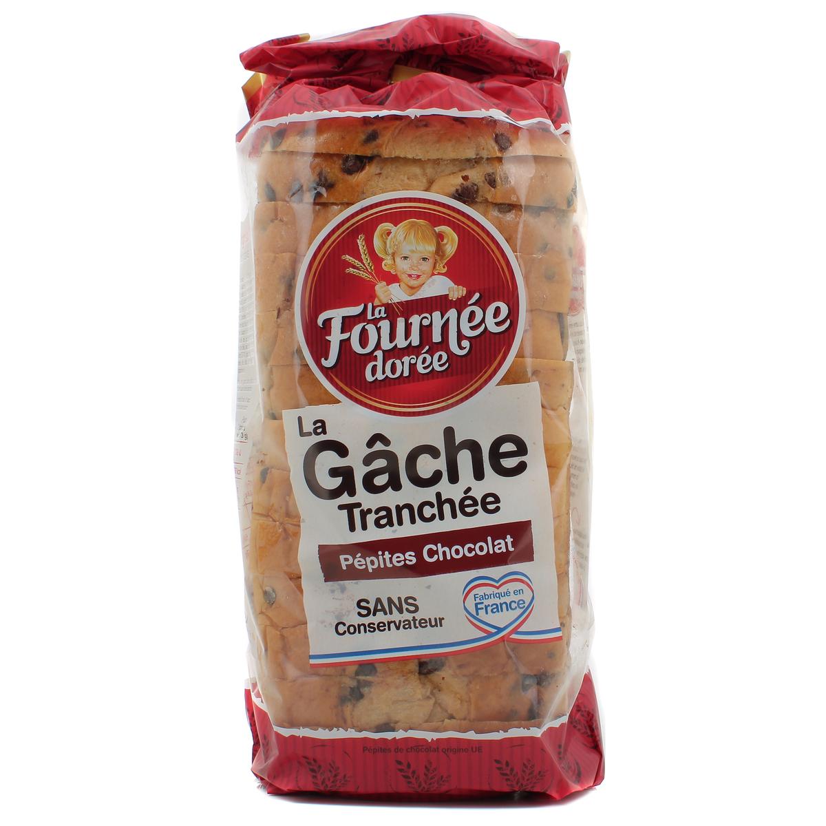 Achat La Fournée Dorée Gâche Brioche Tranchée aux Pépites de Chocolat