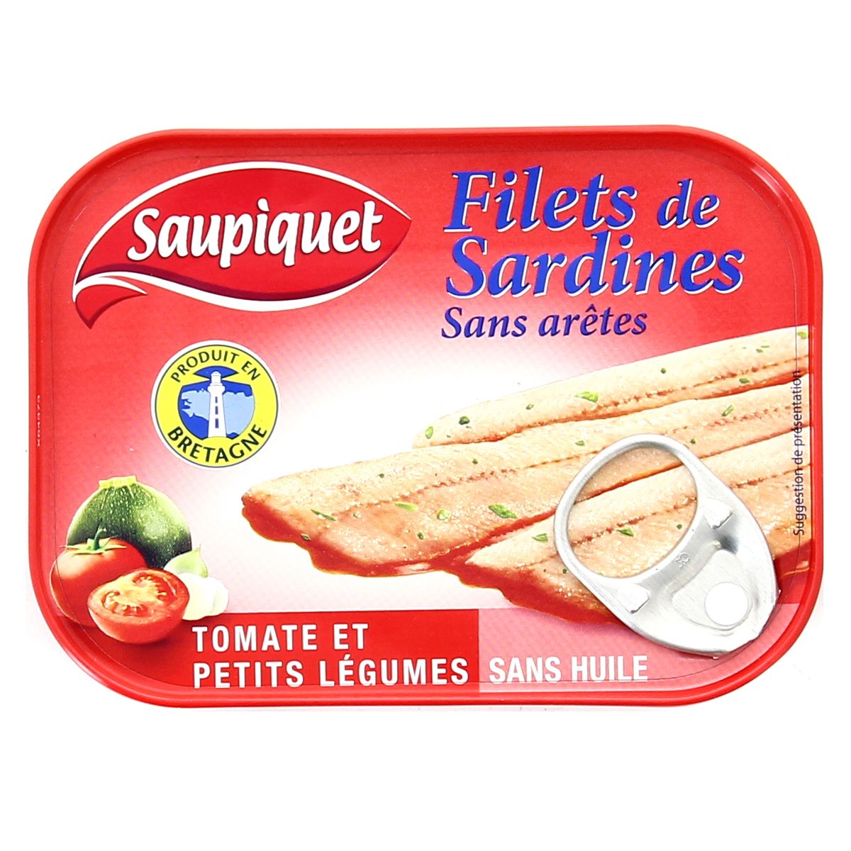 Livraison à domicile Saupiquet Filets de sardine à la tomate 100g