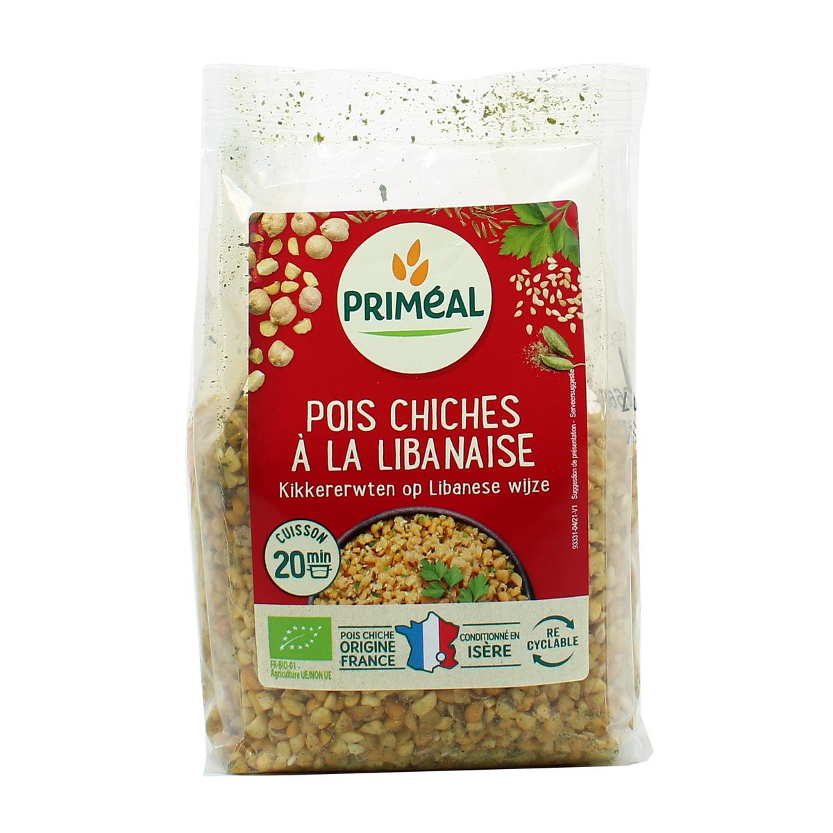 Livraison à domicile Priméal Pois chiches à la libanaise bio 300g