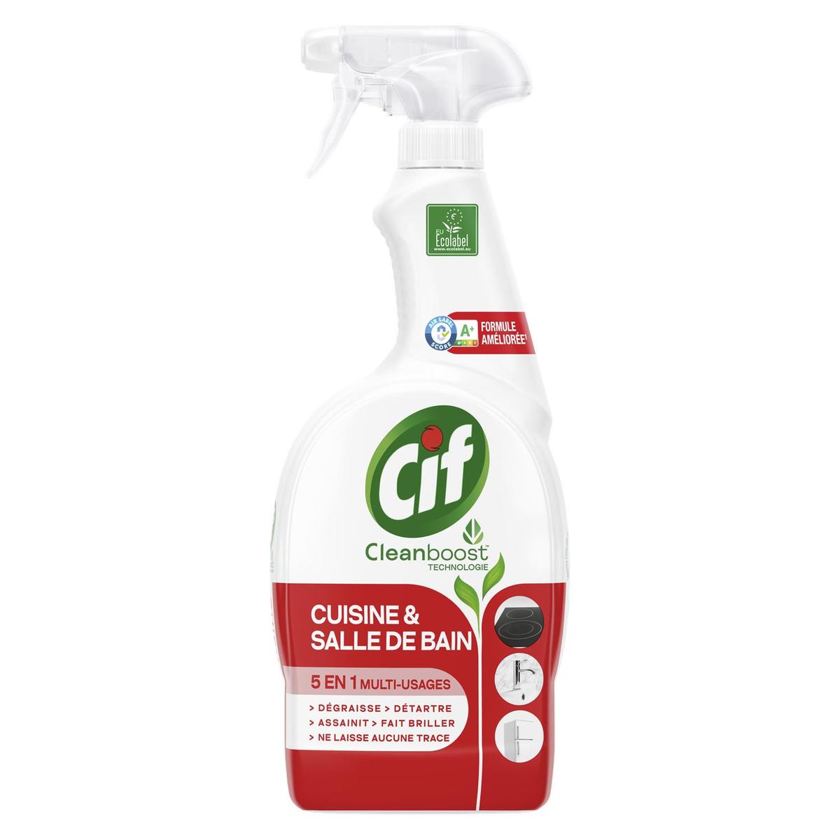 Achat Vente Cif Spray Nettoyant Ménager 5en1 Multi Usages 750ml