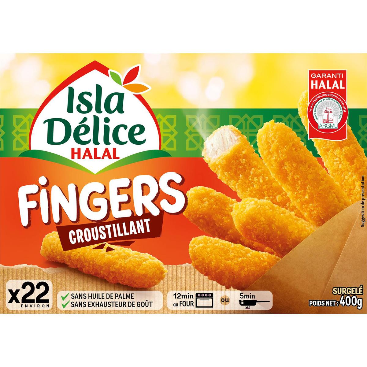 Livraison à domicile Isla Délice Fingers Croustillants Halal 400g